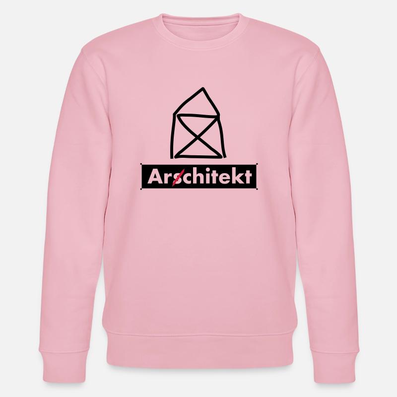 Ingénieur Architecte Arschitekt 2c - Sweat bio CHANGER Stanley/Stella Unisexe - rose pâle