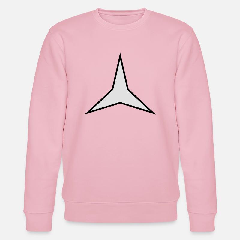 stern 3 zacken 2 farbig - Stanley/Stella Unisex Bio-Sweatshirt CHANGER  - Hellrosa