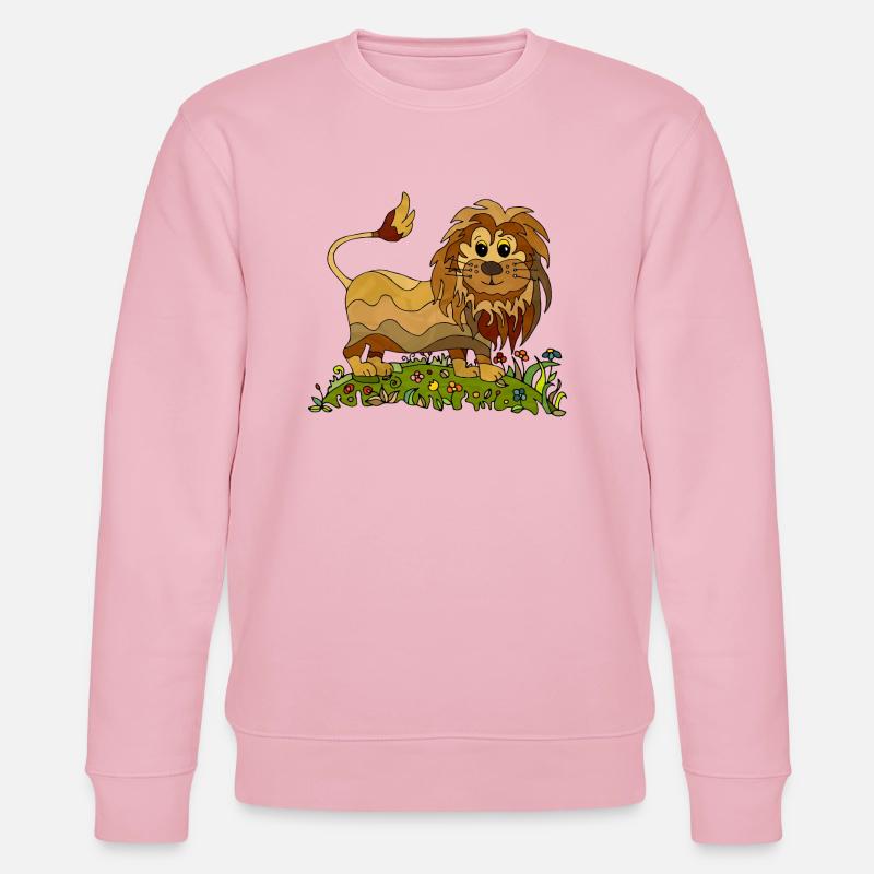 Löwe - Stanley/Stella Unisex Bio-Sweatshirt CHANGER  - Hellrosa