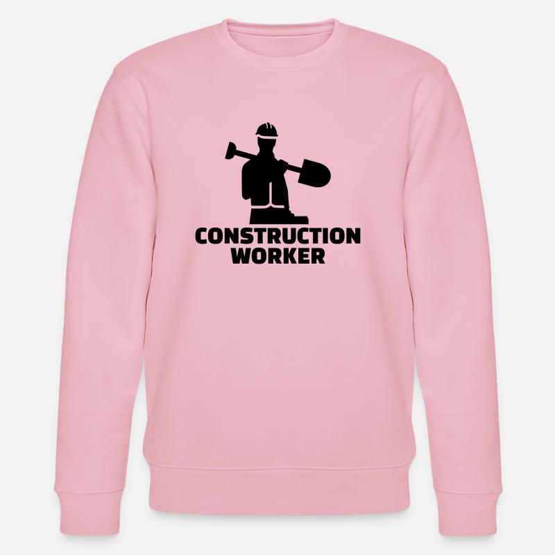 Construction worker - Sweat bio CHANGER Stanley/Stella Unisexe - rose pâle