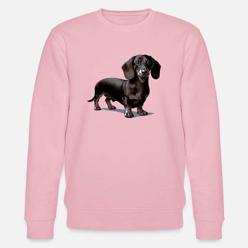 Dackel - Stanley/Stella Unisex Bio-Sweatshirt CHANGER  - Hellrosa