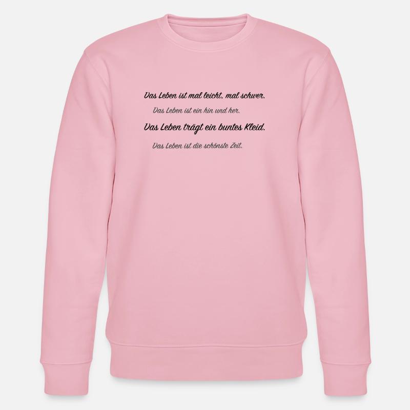 das Leben - Stanley/Stella Unisex Bio-Sweatshirt CHANGER  - Hellrosa