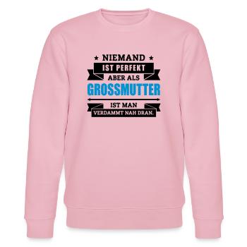 Funshirt Großmutter - Stanley/Stella Unisex Bio-Sweatshirt CHANGER  - Hellrosa - Vorne - Jaron (178cm) & Liana (172cm)