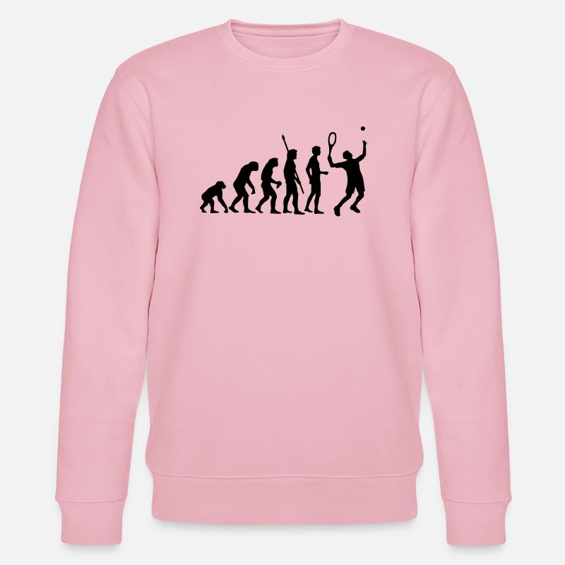evolution_tennis_b_1c - Stanley/Stella CHANGER Unisex Organic Sweatshirt - cotton pink