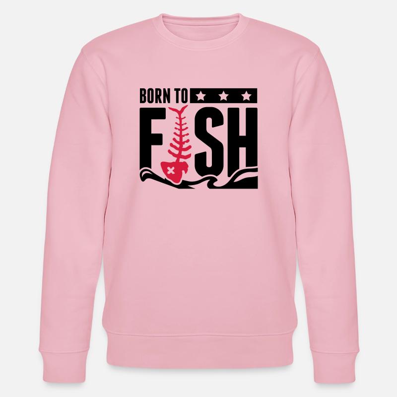 born_to_fish_fe2 - Sweat bio CHANGER Stanley/Stella Unisexe - rose pâle
