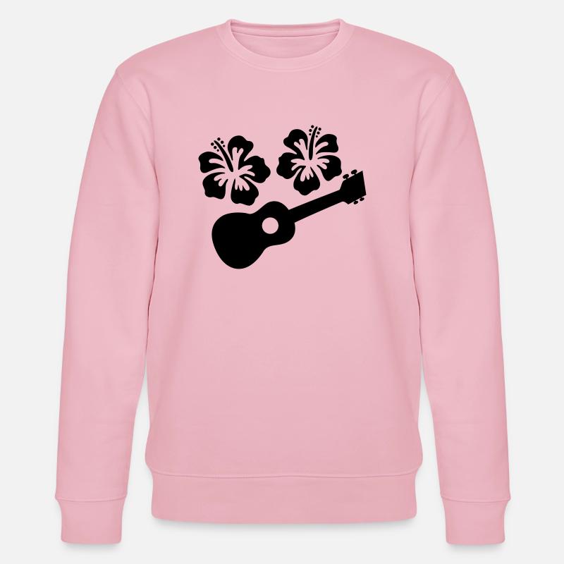 ukulele - Stanley/Stella Unisex Bio-Sweatshirt CHANGER  - Hellrosa