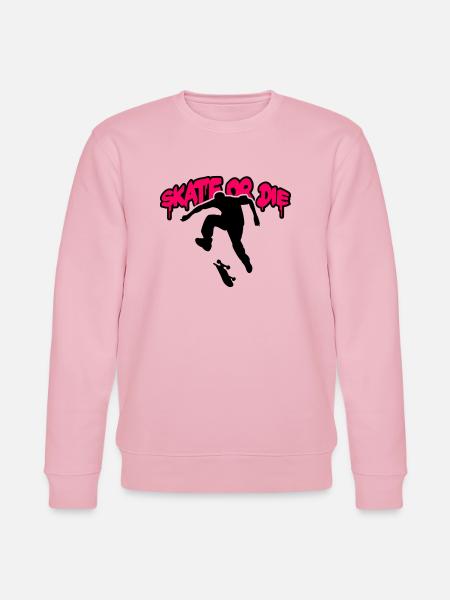 Skate Or Die - Stanley/Stella Unisex Bio-Sweatshirt CHANGER  - Hellrosa