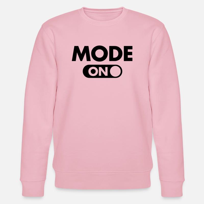 (Your Text) Mode (ON) - Stanley/Stella CHANGER Unisex Organic Sweatshirt - cotton pink
