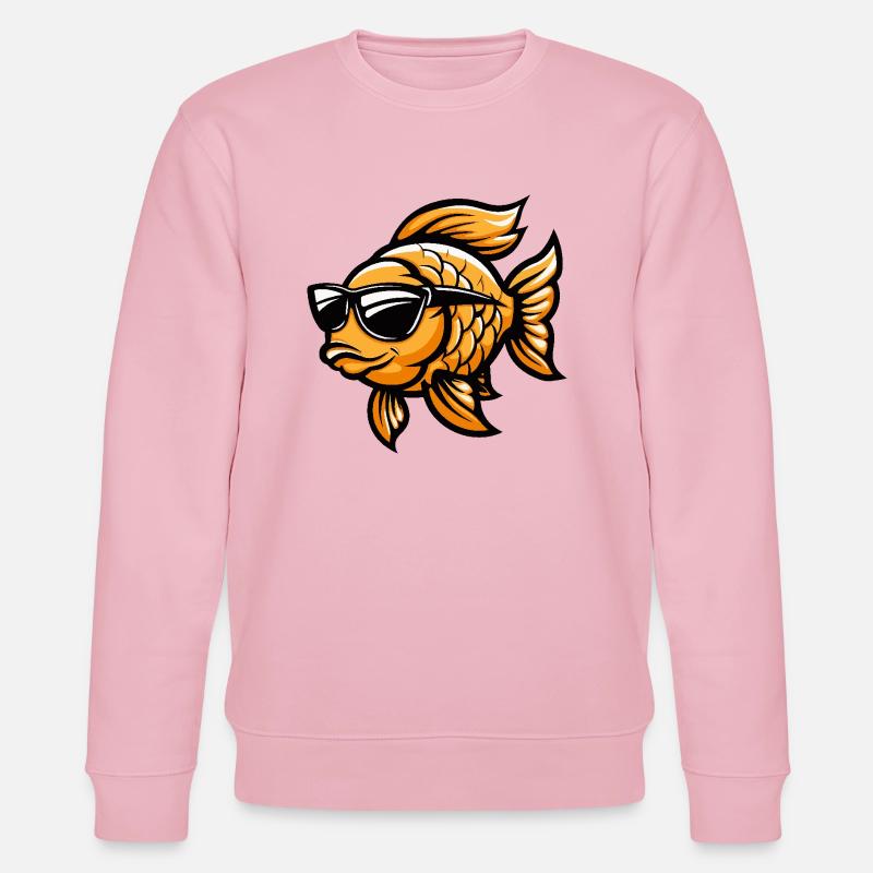 Goldfisch Cool Comic - Stanley/Stella Unisex Bio-Sweatshirt CHANGER - Hellrosa