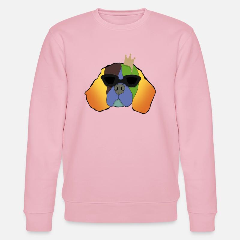 King Einstein - Stanley/Stella Unisex Bio-Sweatshirt CHANGER  - Hellrosa