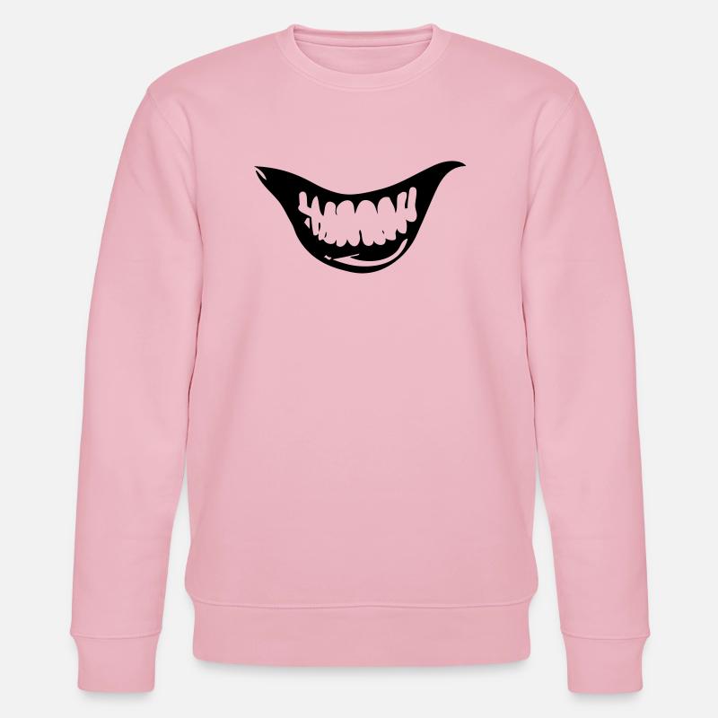 Sourire diabolique - Sweat bio CHANGER Stanley/Stella Unisexe - rose pâle
