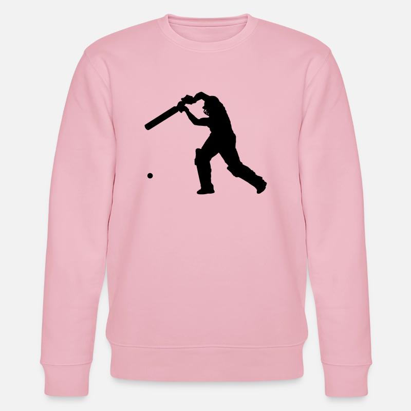 Cricket Player 2 (Vector) - Stanley/Stella Unisex Bio-Sweatshirt CHANGER  - Hellrosa