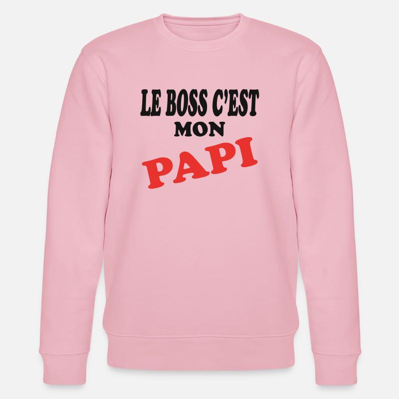 Papi - Sweat bio CHANGER Stanley/Stella Unisexe - rose pâle