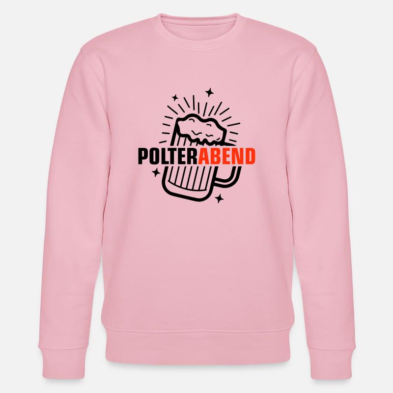 Polterabend Bier - Stanley/Stella Unisex Bio-Sweatshirt CHANGER  - Hellrosa