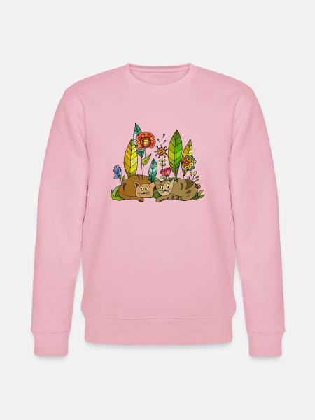 Cats - Stanley/Stella CHANGER Unisex Organic Sweatshirt - cotton pink