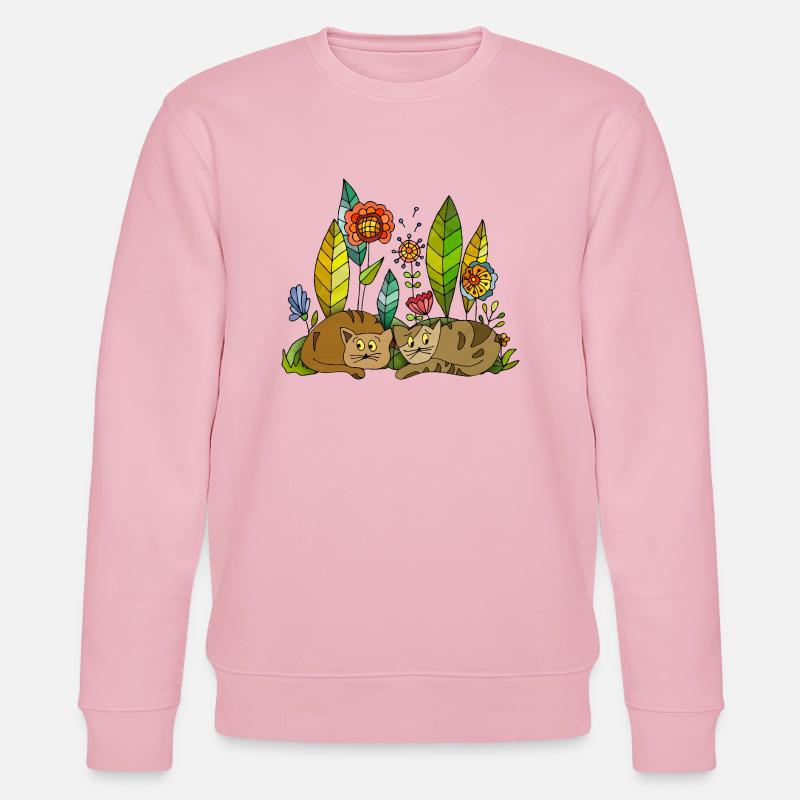 Cats - Stanley/Stella CHANGER Unisex Organic Sweatshirt - cotton pink