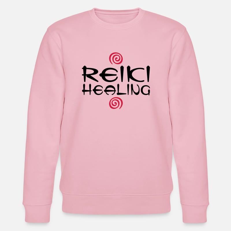 REIKI HEALING - Stanley/Stella Unisex Bio-Sweatshirt CHANGER  - Hellrosa