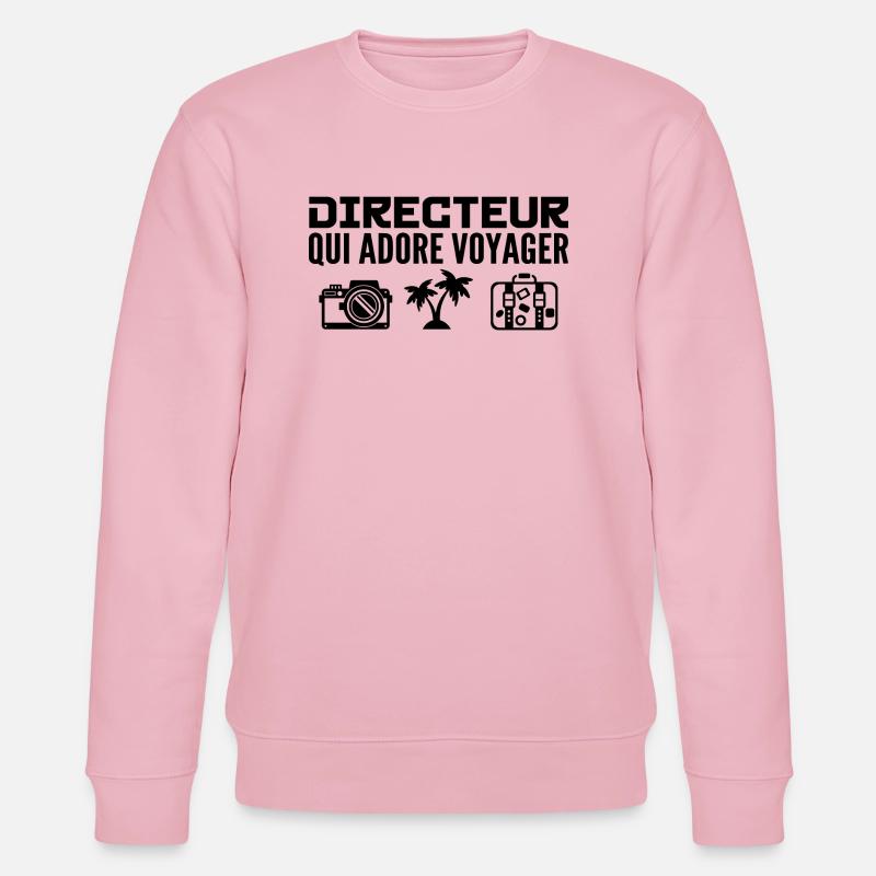 Voyageurs & Directeurs : Passion & Découverte - Sweat bio CHANGER Stanley/Stella Unisexe - rose pâle