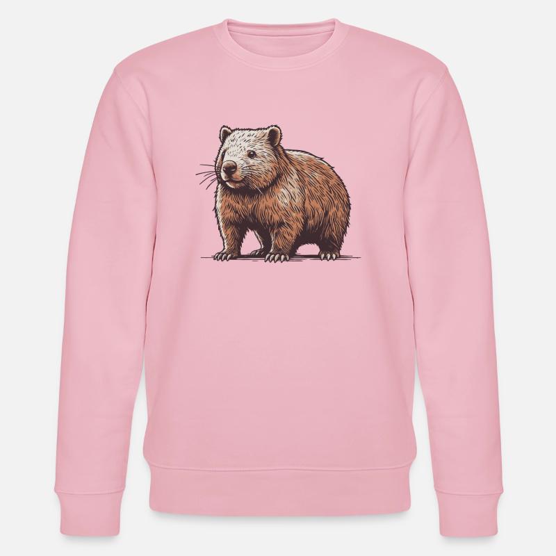 Wombat - Stanley/Stella Unisex Bio-Sweatshirt CHANGER  - Hellrosa