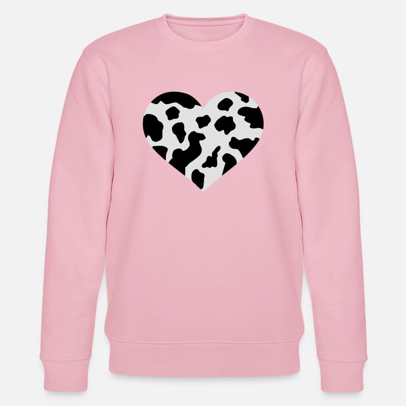 Kuh - Stanley/Stella Unisex Bio-Sweatshirt CHANGER  - Hellrosa
