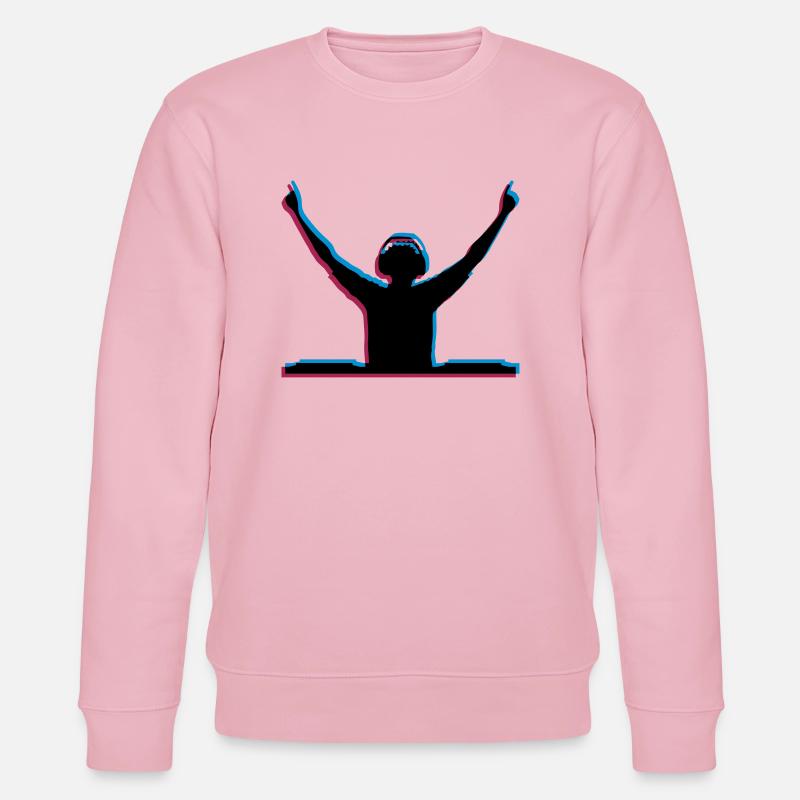 3D Effekt DJ - Stanley/Stella Unisex Bio-Sweatshirt CHANGER  - Hellrosa