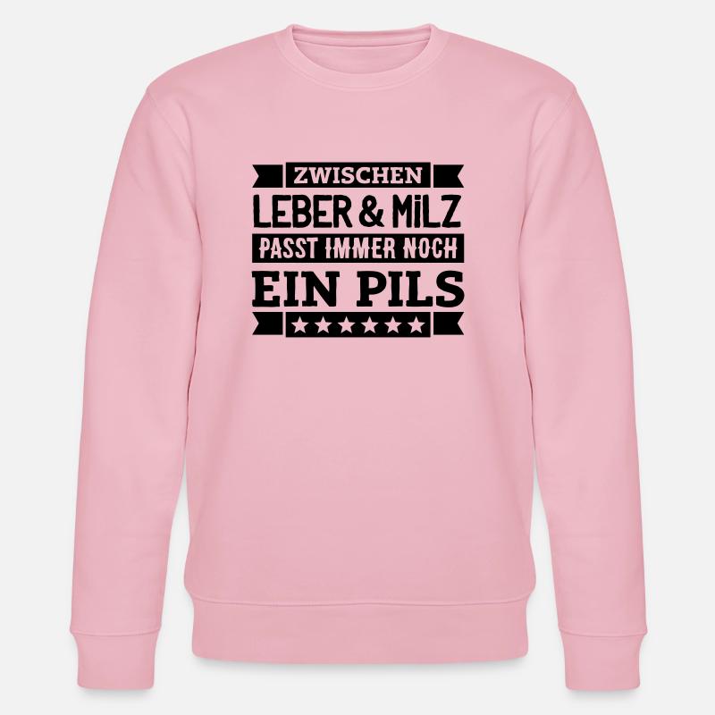 Ein Pils geht immer! - Stanley/Stella Unisex Bio-Sweatshirt CHANGER  - Hellrosa