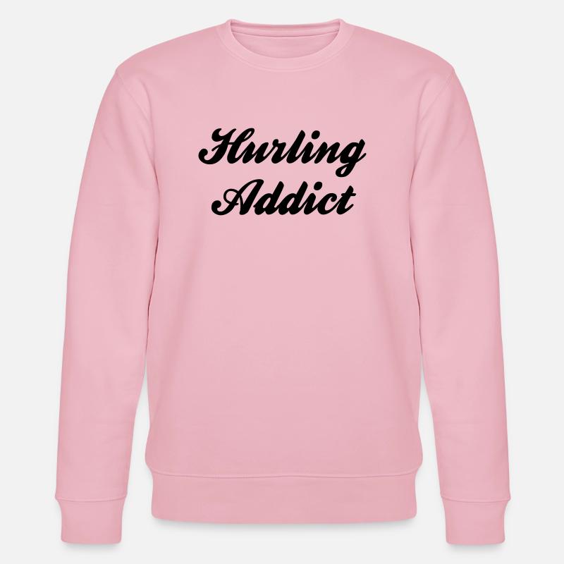 hurling addict - Stanley/Stella Unisex Bio-Sweatshirt CHANGER  - Hellrosa
