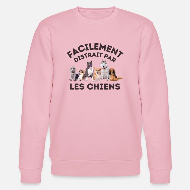 Amoureux de chiens 2 - Sweat bio CHANGER Stanley/Stella Unisexe - rose pâle