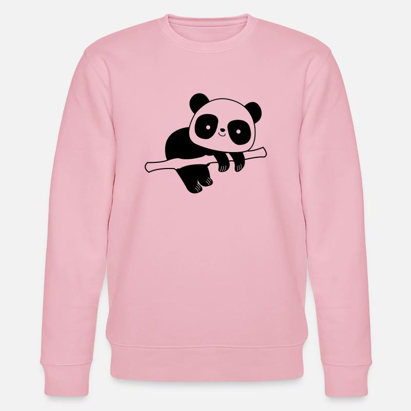 Pandabär - Stanley/Stella Unisex Bio-Sweatshirt CHANGER  - Hellrosa