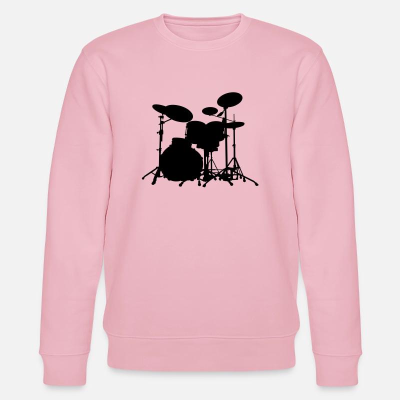 Schlagzeug - Drums - Stanley/Stella Unisex Bio-Sweatshirt CHANGER  - Hellrosa