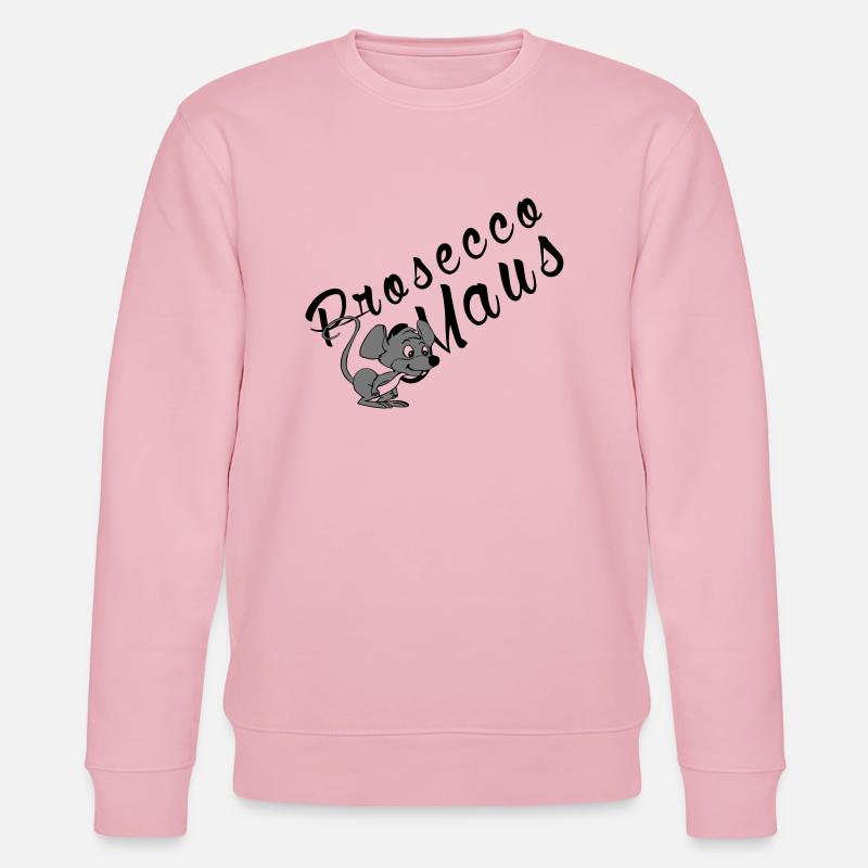 Prosecco Maus - Stanley/Stella Unisex Bio-Sweatshirt CHANGER  - Hellrosa