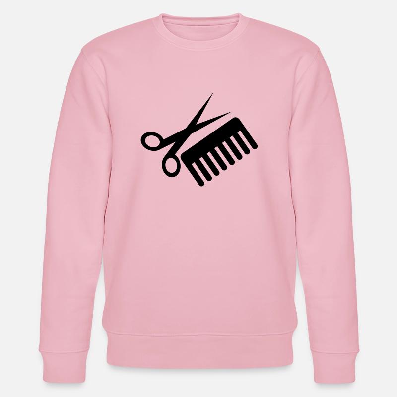 friseur_symbol_f1 - Stanley/Stella Unisex Bio-Sweatshirt CHANGER  - Hellrosa