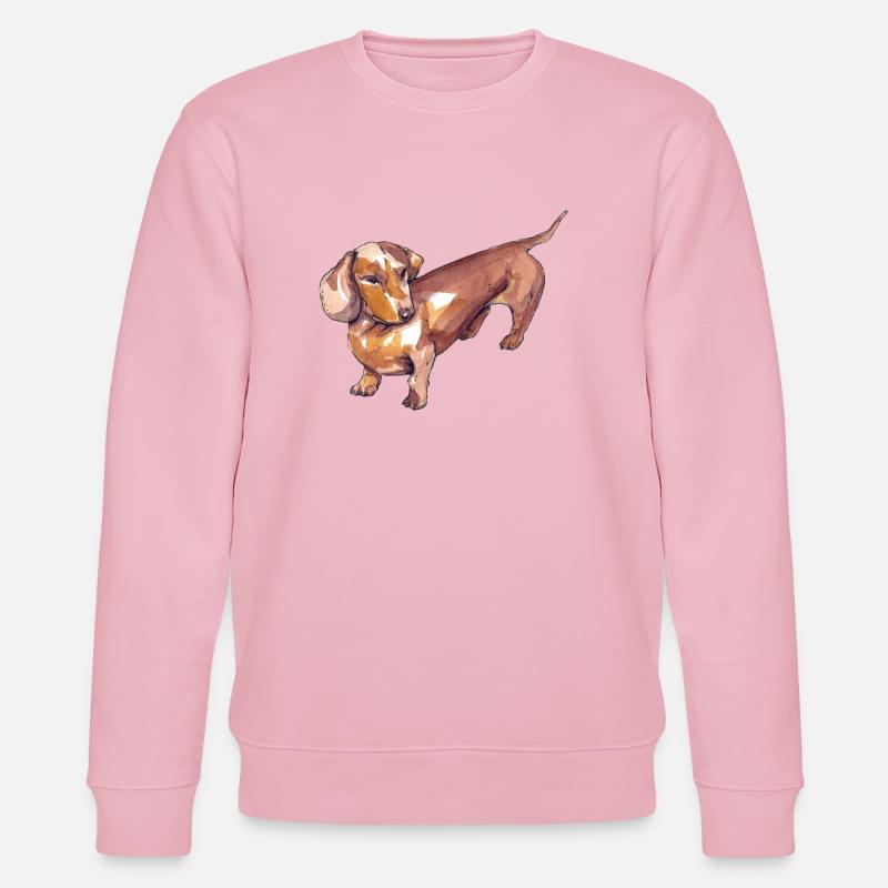 teckel - Sweat bio CHANGER Stanley/Stella Unisexe - rose pâle
