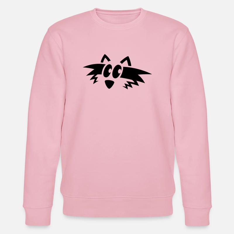 visage de raton laveur - Sweat bio CHANGER Stanley/Stella Unisexe - rose pâle