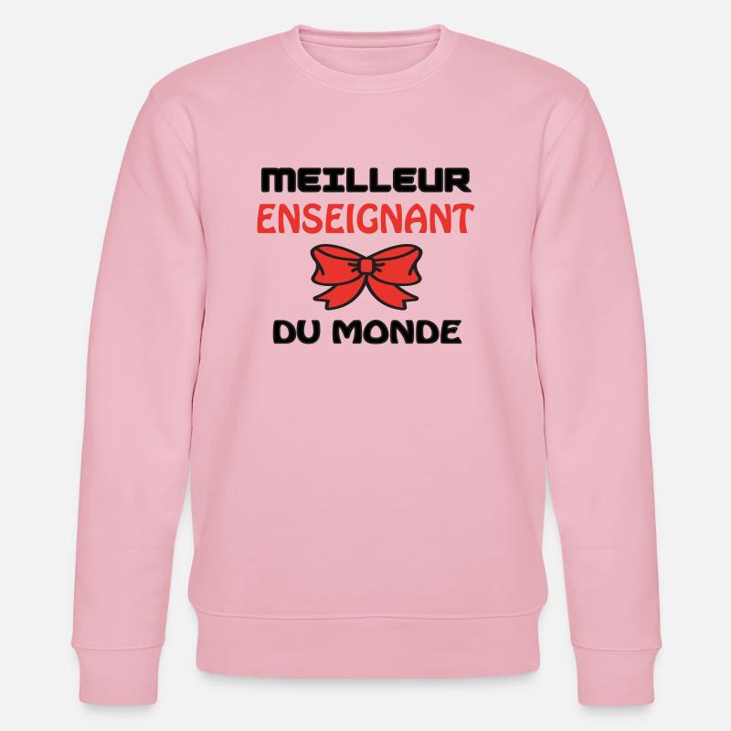 BESTER LEHRER DER WELT - Stanley/Stella Unisex Bio-Sweatshirt CHANGER  - Hellrosa