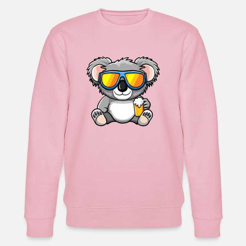 Bière après-ski Koala - Sweat bio CHANGER Stanley/Stella Unisexe - rose pâle