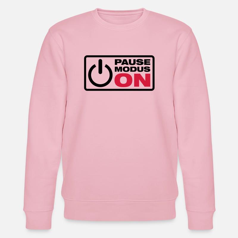 Pause Modus ON - Stanley/Stella Unisex Bio-Sweatshirt CHANGER  - Hellrosa