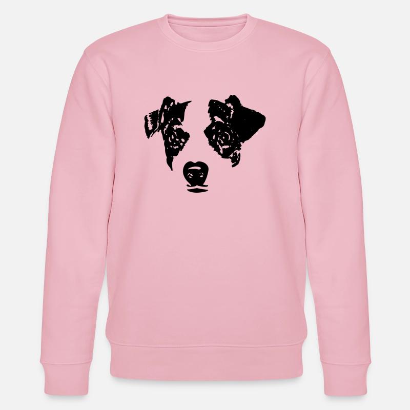 Idée cadeau t-shirt Jack Russel - Sweat bio CHANGER Stanley/Stella Unisexe - rose pâle