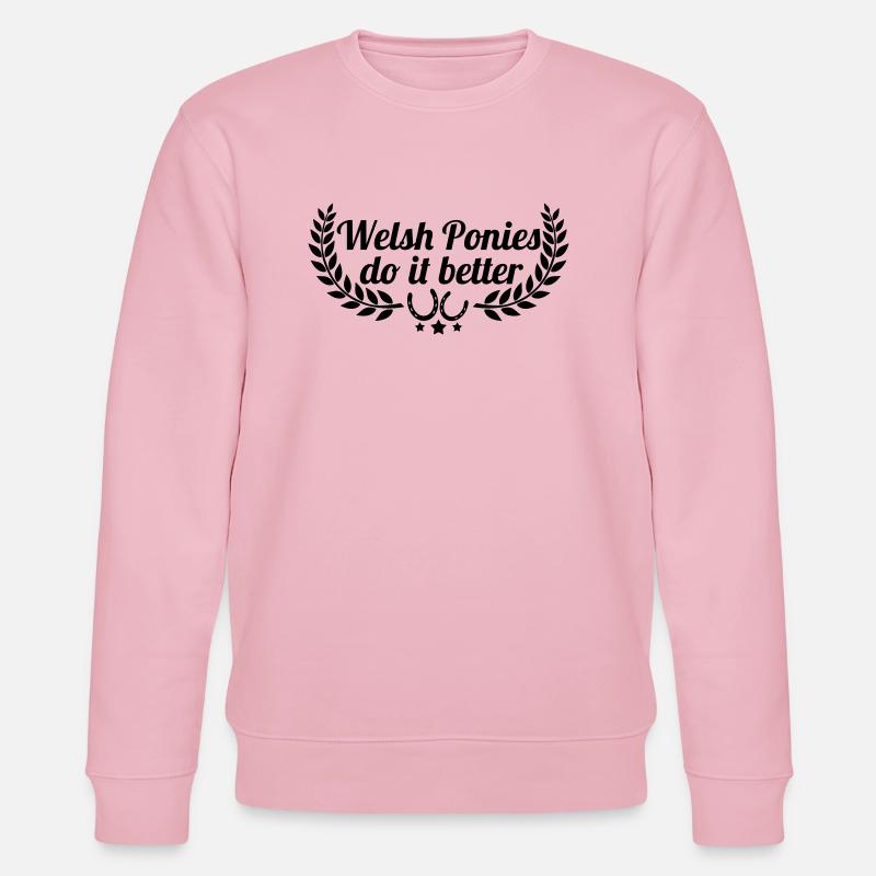 Welsh Ponies - Stanley/Stella Unisex Bio-Sweatshirt CHANGER  - Hellrosa