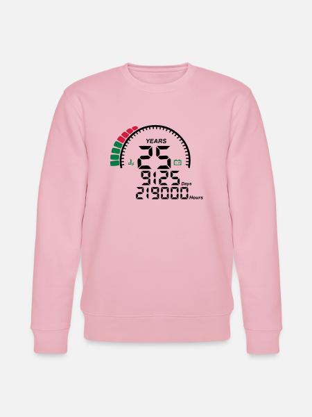 years 25 years anniversary meter - Stanley/Stella CHANGER Unisex Organic Sweatshirt - cotton pink