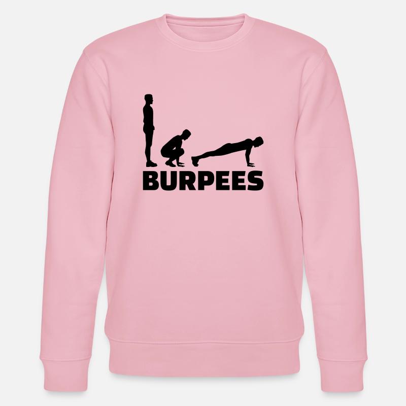 Burpees - Stanley/Stella Unisex Bio-Sweatshirt CHANGER - Hellrosa