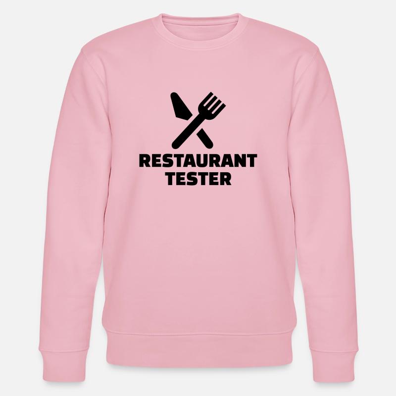 Restaurant Tester - Stanley/Stella Unisex Bio-Sweatshirt CHANGER  - Hellrosa