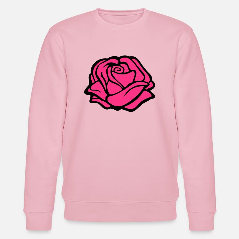 rose design - Stanley/Stella Unisex Bio-Sweatshirt CHANGER  - Hellrosa