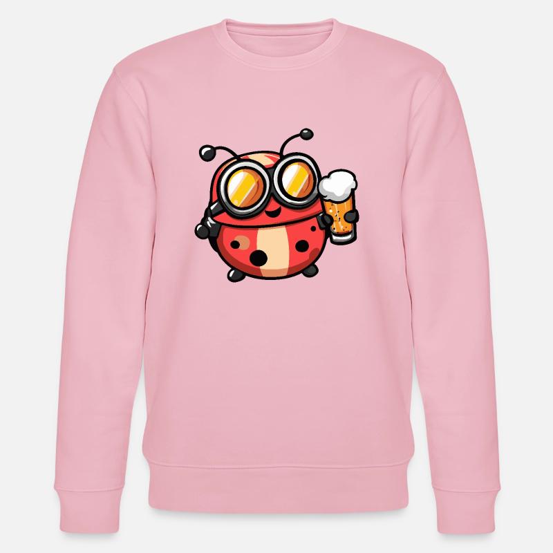 Bière d’après-ski Ladybug - Sweat bio CHANGER Stanley/Stella Unisexe - rose pâle