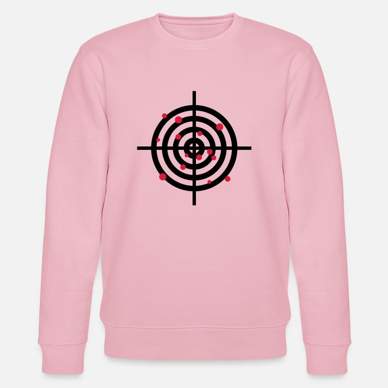 zielscheibe_mit_einschussloechern_2c - Sweat bio CHANGER Stanley/Stella Unisexe - rose pâle