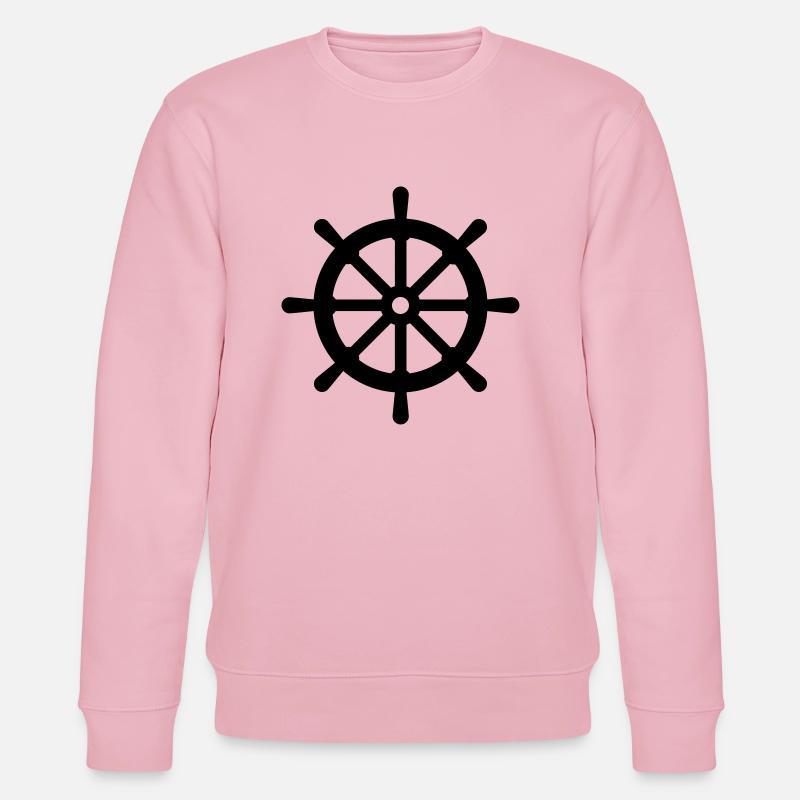 Steuerrad - Stanley/Stella Unisex Bio-Sweatshirt CHANGER  - Hellrosa