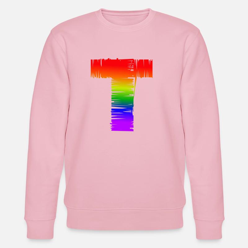 Regenbogen-T - Stanley/Stella Unisex Bio-Sweatshirt CHANGER  - Hellrosa