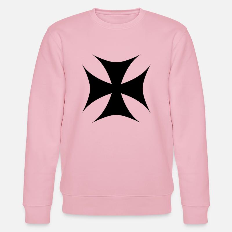 Croix de Templar - Sweat bio CHANGER Stanley/Stella Unisexe - rose pâle