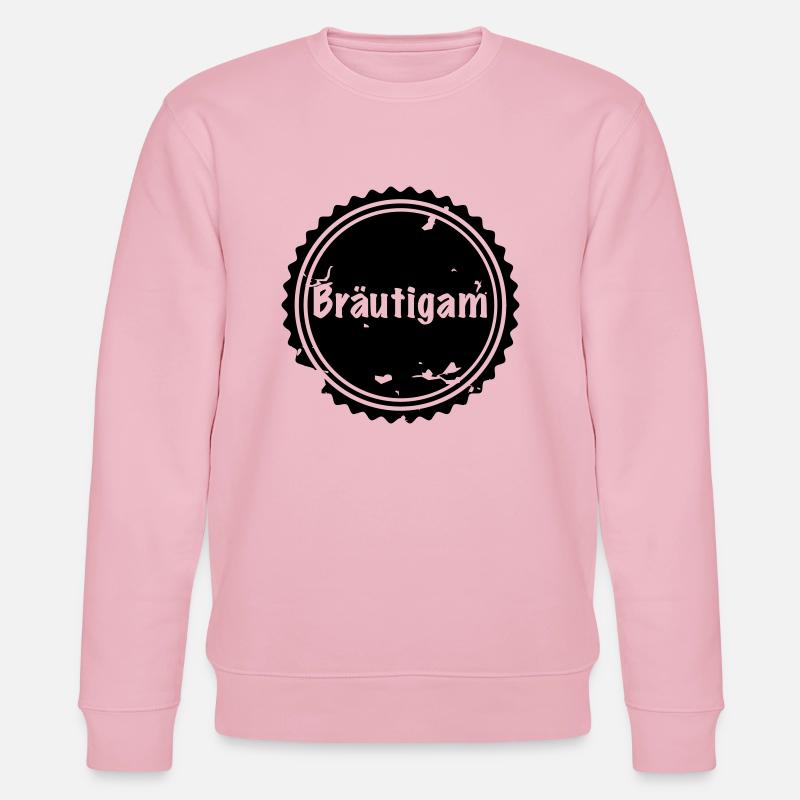 Bräutigam Badge - Stanley/Stella Unisex Bio-Sweatshirt CHANGER - Hellrosa