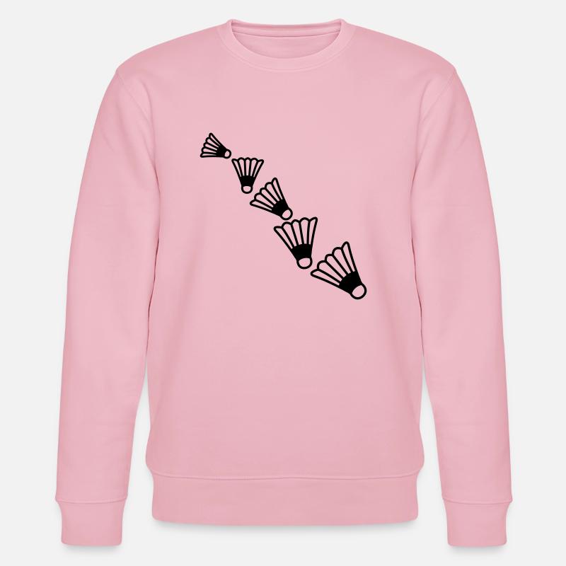 Badmintons Pattern - Sweat bio CHANGER Stanley/Stella Unisexe - rose pâle